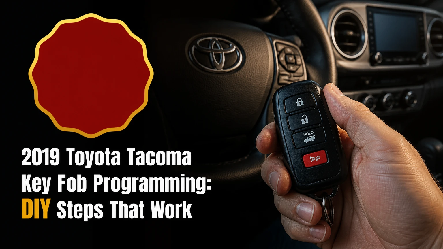 2019 toyota tacoma key fob programming diy steps that work