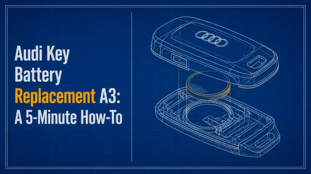 audi key battery replacement a3 a 5 minute how to
