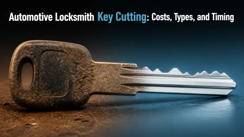 automotive locksmith key cutting costs types and timing