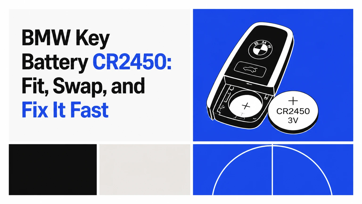 bmw key battery cr2450 fit swap and fix it fast