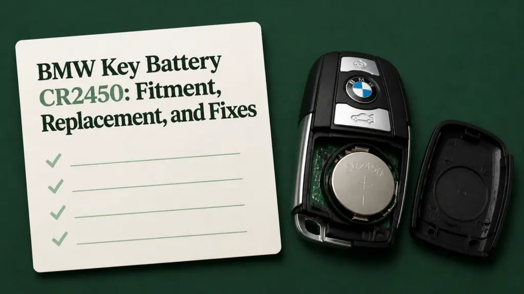 bmw key battery cr2450 fitment replacement and fixes