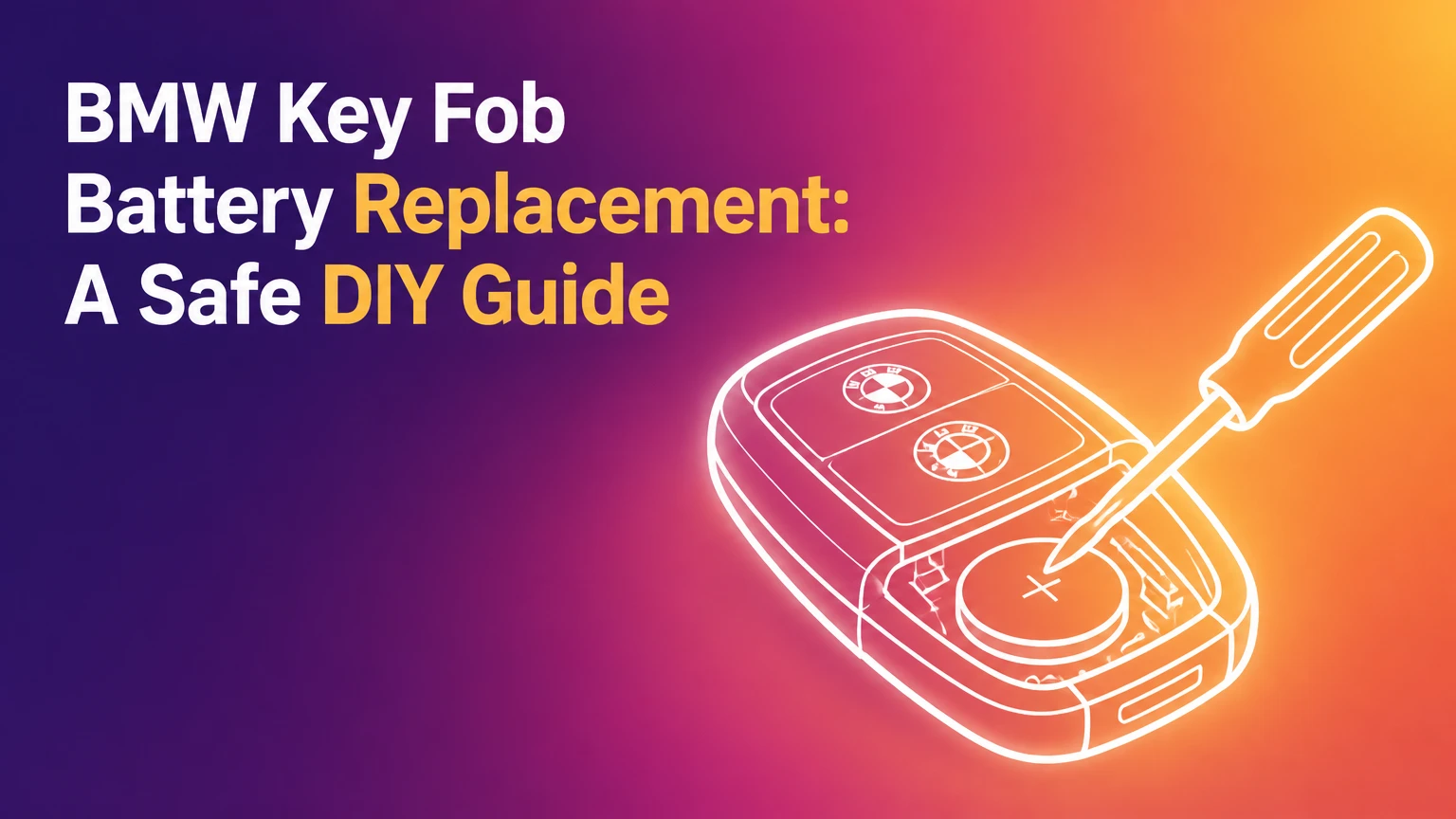 bmw key fob battery replacement a safe diy guide