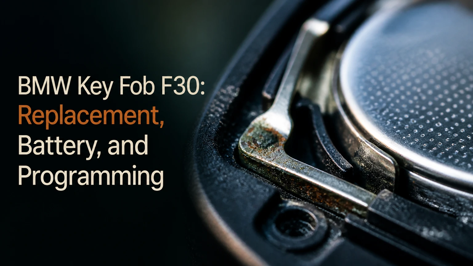 bmw key fob f30 replacement battery and programming