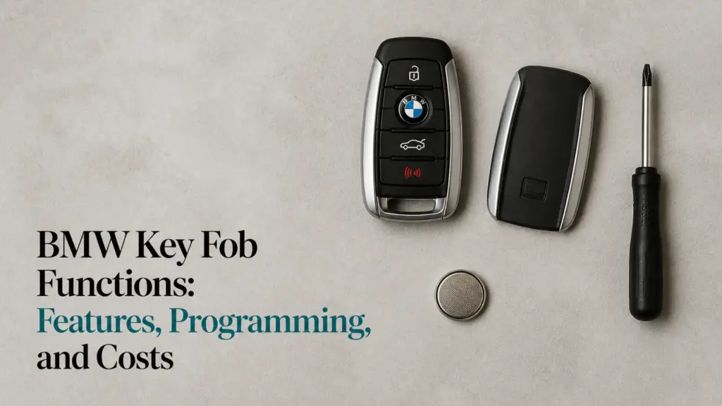 bmw key fob functions features programming and costs