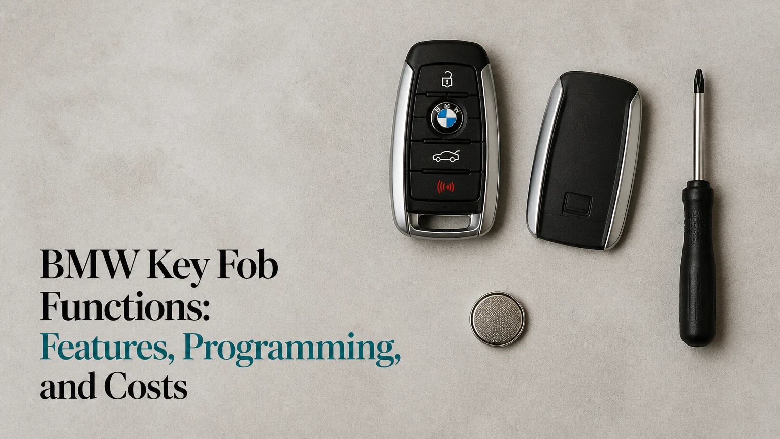 bmw key fob functions features programming and costs