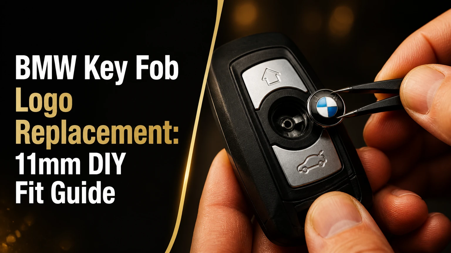 bmw key fob logo replacement 11mm diy fit guide