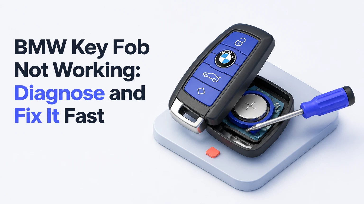 bmw key fob not working diagnose and fix it fast
