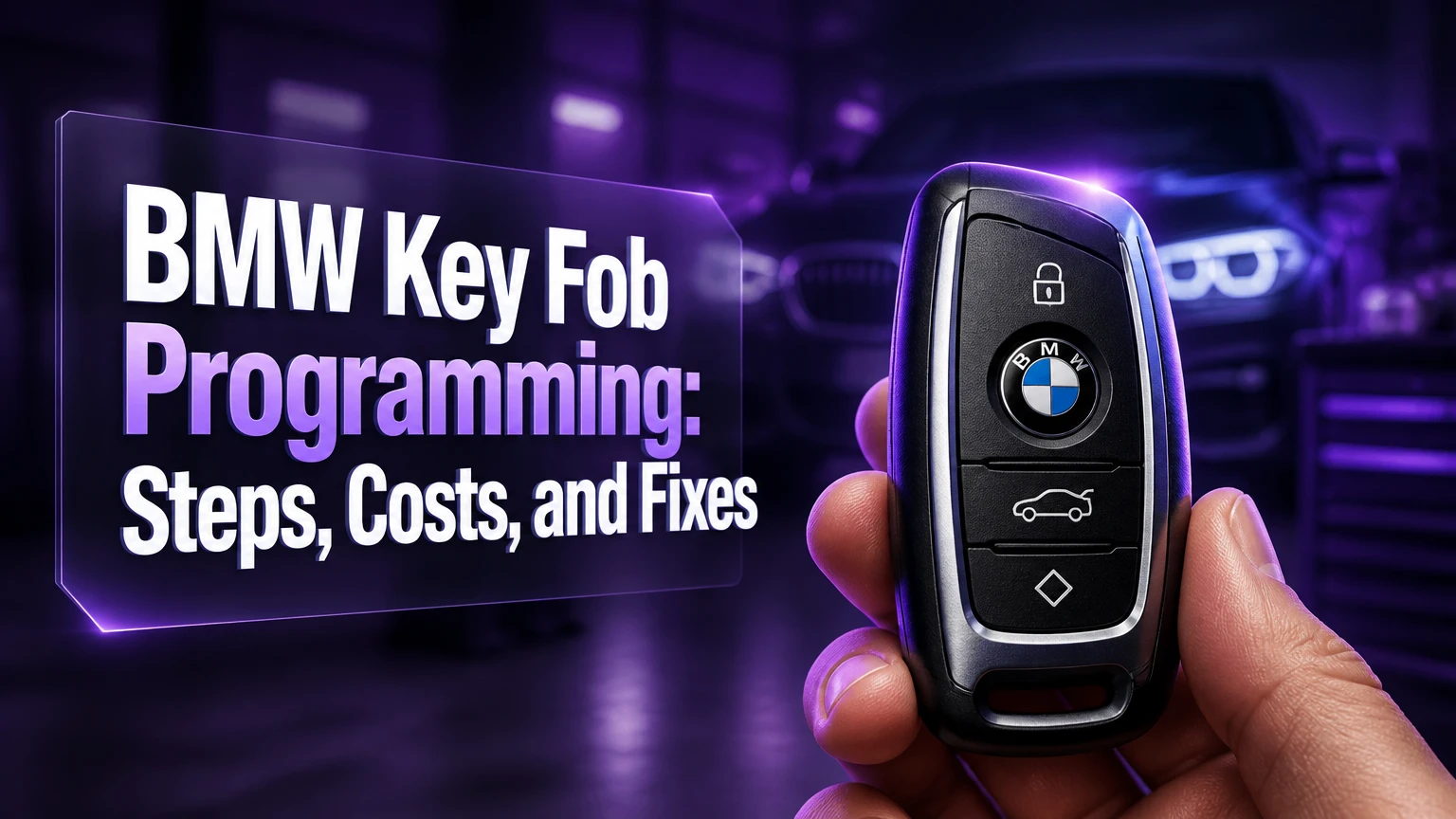 bmw key fob programming steps costs and fixes