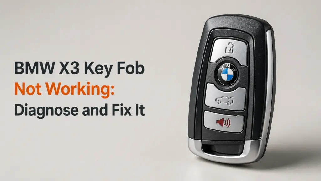 bmw x3 key fob not working diagnose and fix it