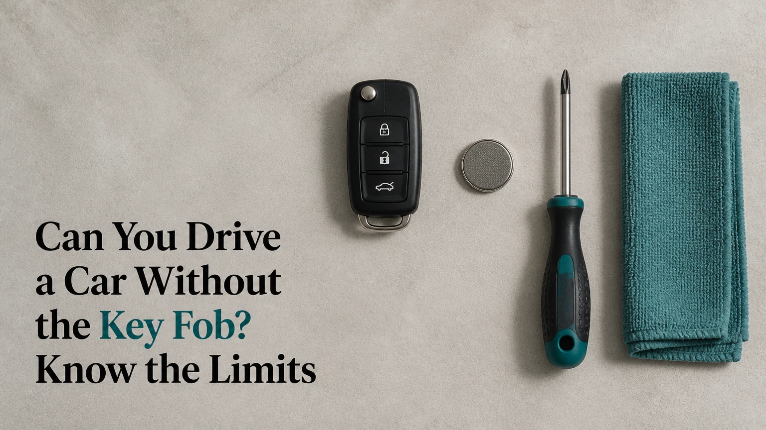 can you drive a car without the key fob know the limits