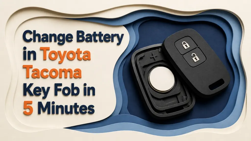 change battery in toyota tacoma key fob in 5 minutes