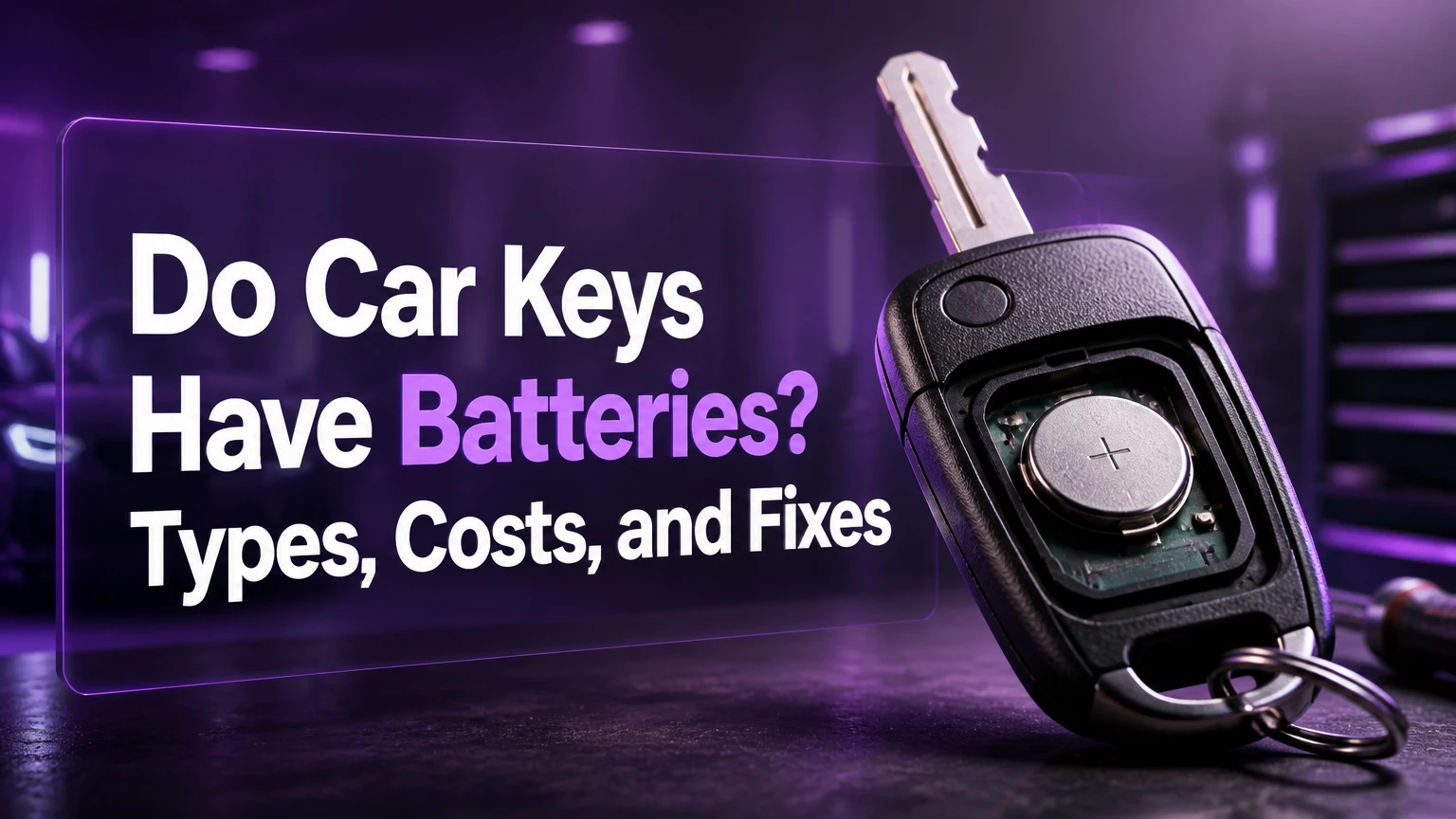 do car keys have batteries types costs and fixes