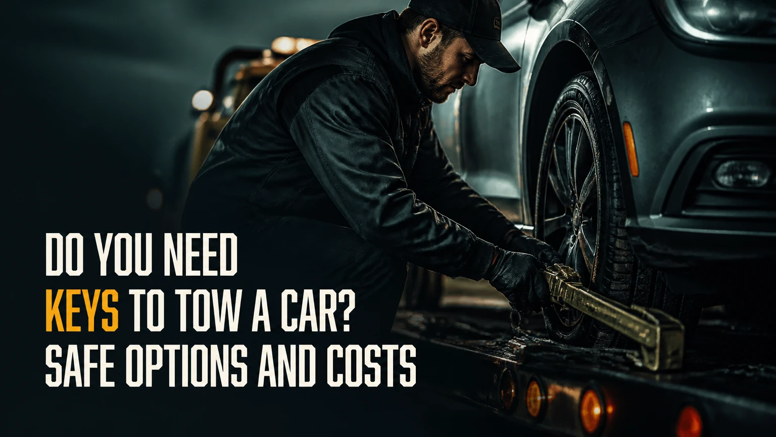 do you need keys to tow a car safe options and costs