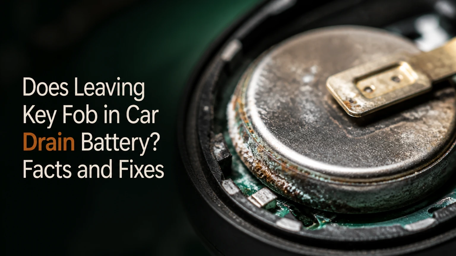 does leaving key fob in car drain battery facts and fixes