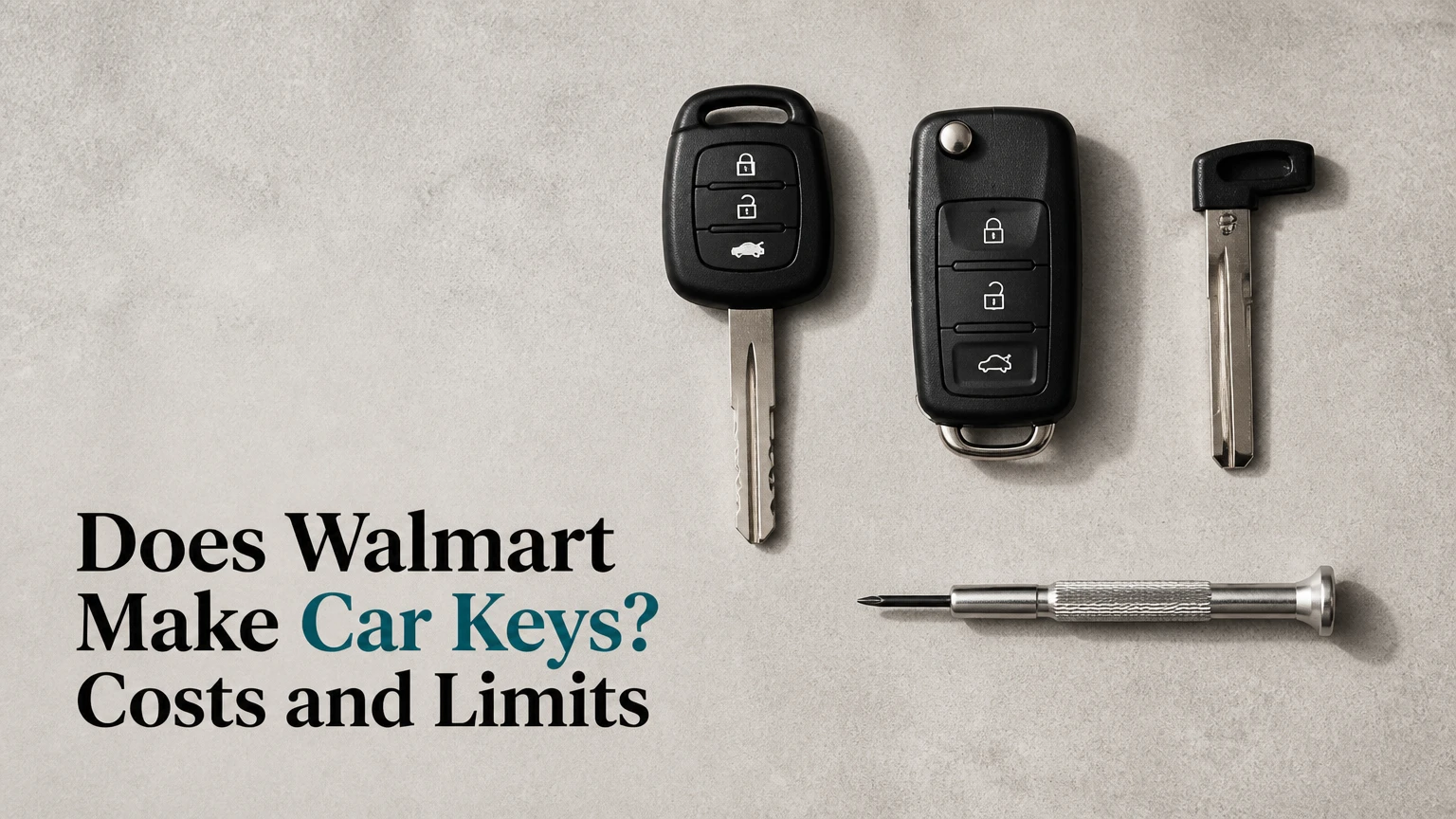 does walmart make car keys costs and limits