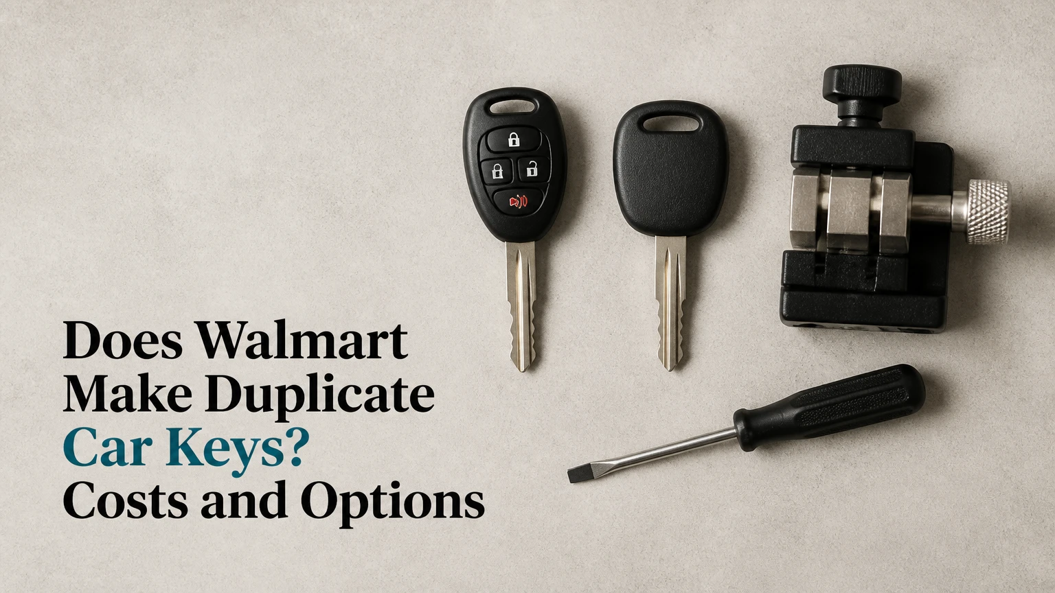 does walmart make duplicate car keys costs and options