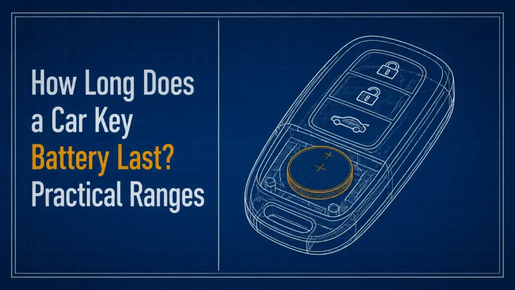 how long does a car key battery last practical ranges