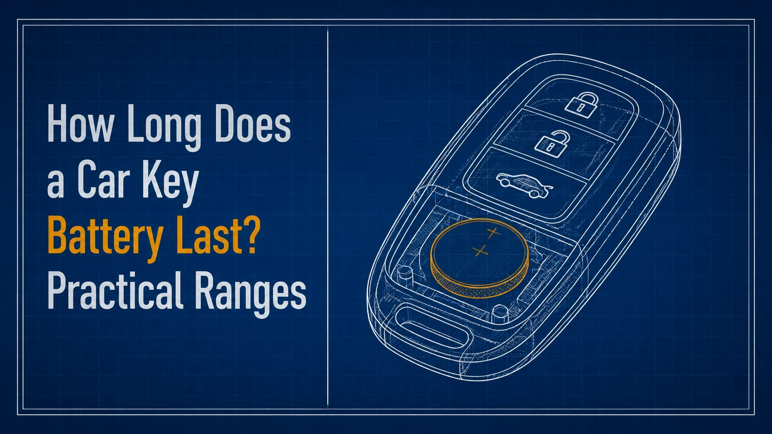 how long does a car key battery last practical ranges