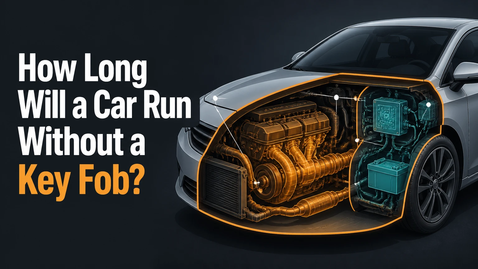 how long will a car run without a key fob