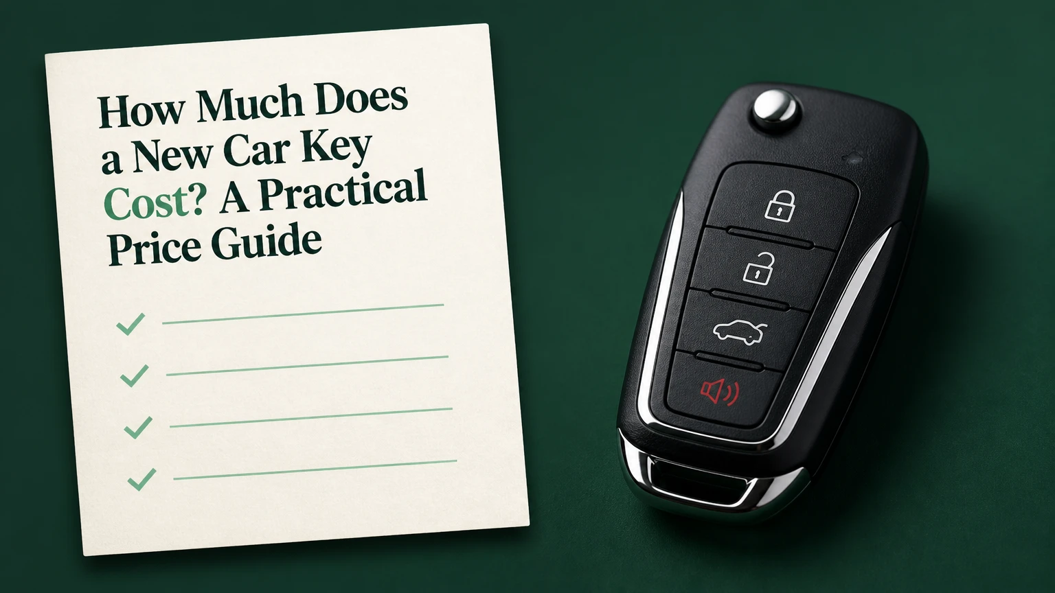how much does a new car key cost a practical price guide