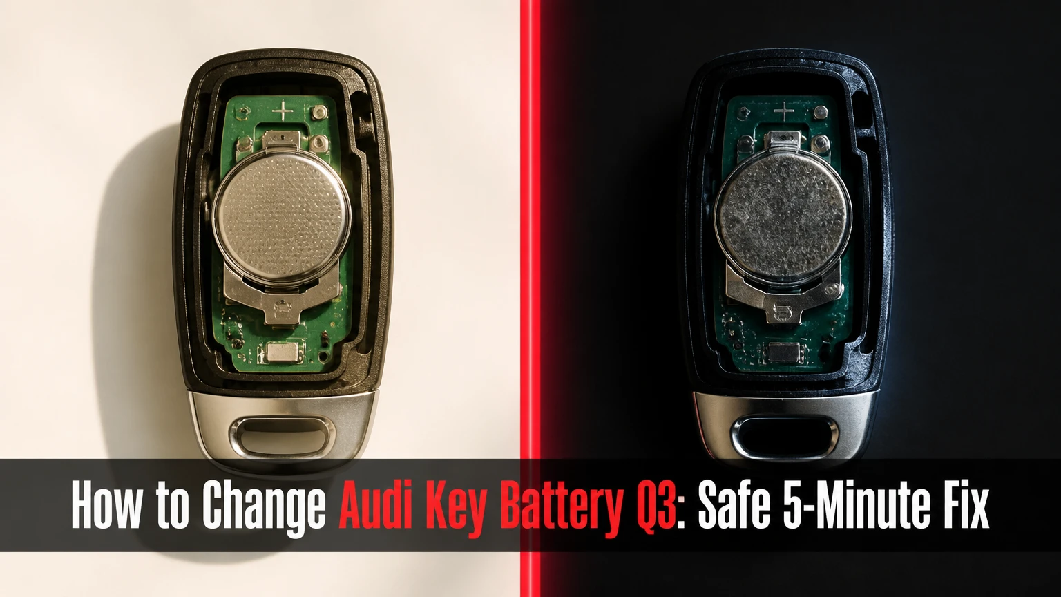 how to change audi key battery q3 safe 5 minute fix