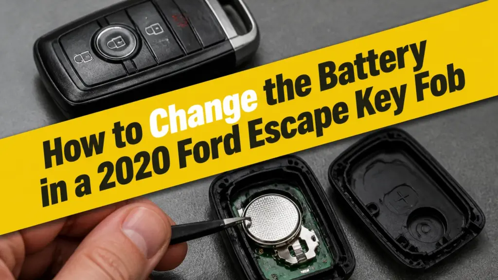 how to change the battery in a 2020 ford escape key fob