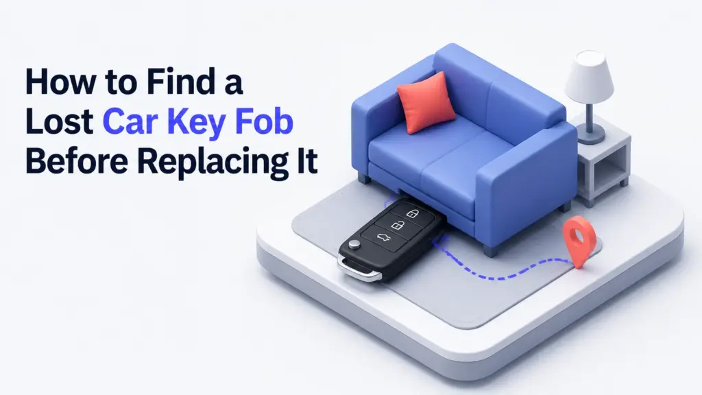 how to find a lost car key fob before replacing it