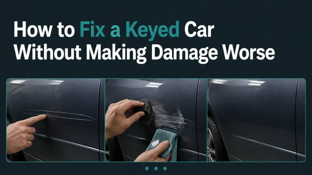how to fix a keyed car without making damage worse