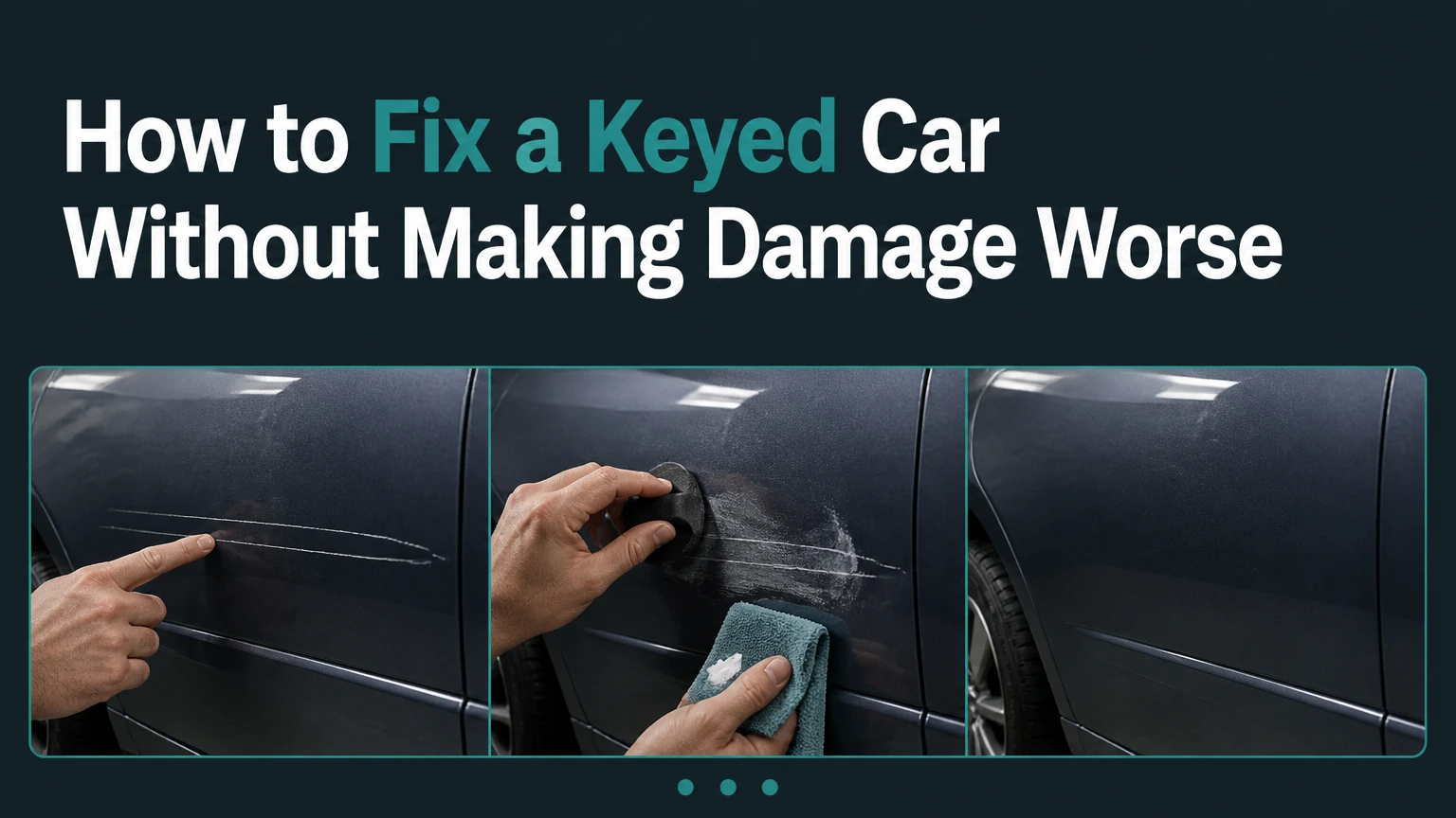how to fix a keyed car without making damage worse