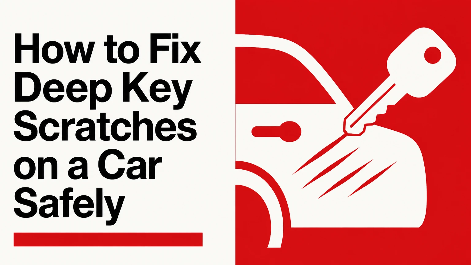 how to fix deep key scratches on a car safely
