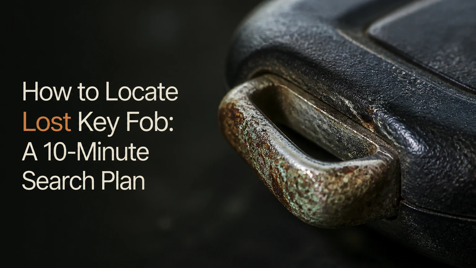 how to locate lost key fob a 10 minute search plan