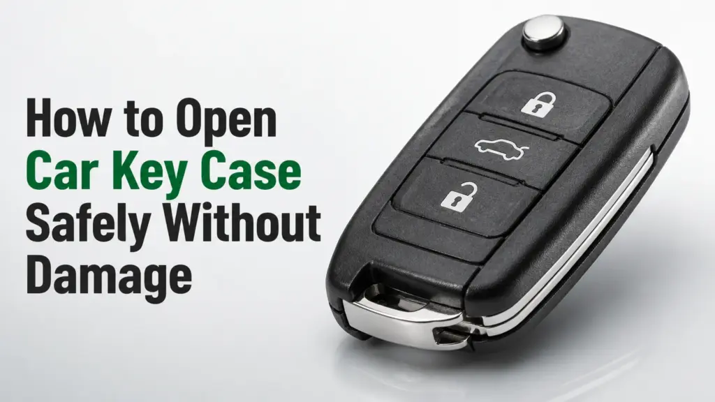how to open car key case safely without damage