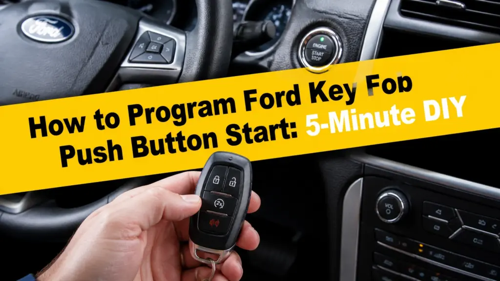 how to program ford key fob push button start 5 minute diy