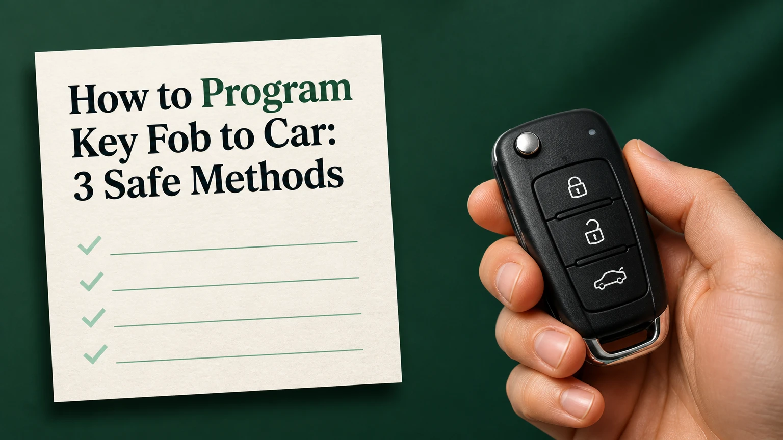 how to program key fob to car 3 safe methods