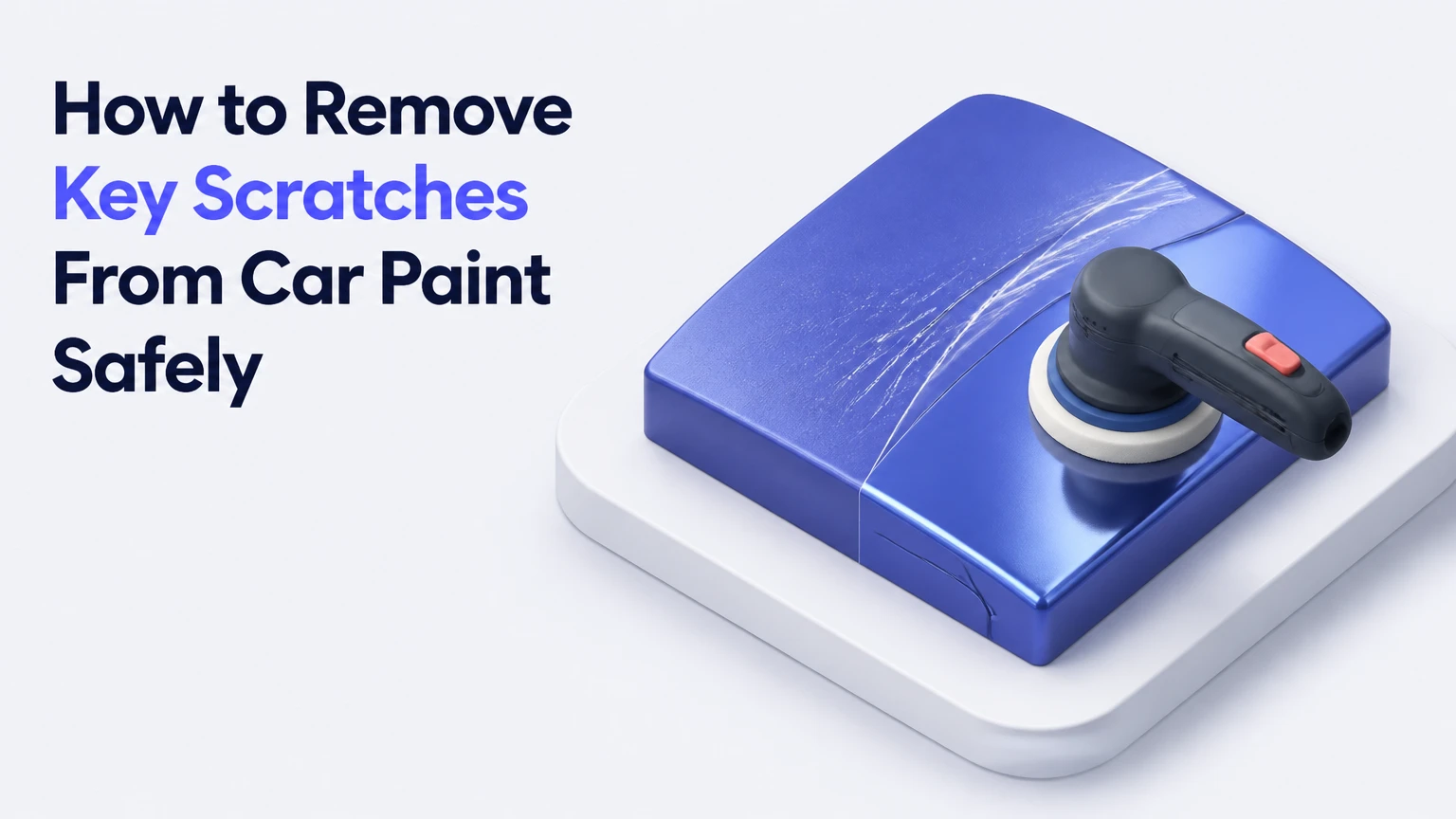 how to remove key scratches from car paint safely