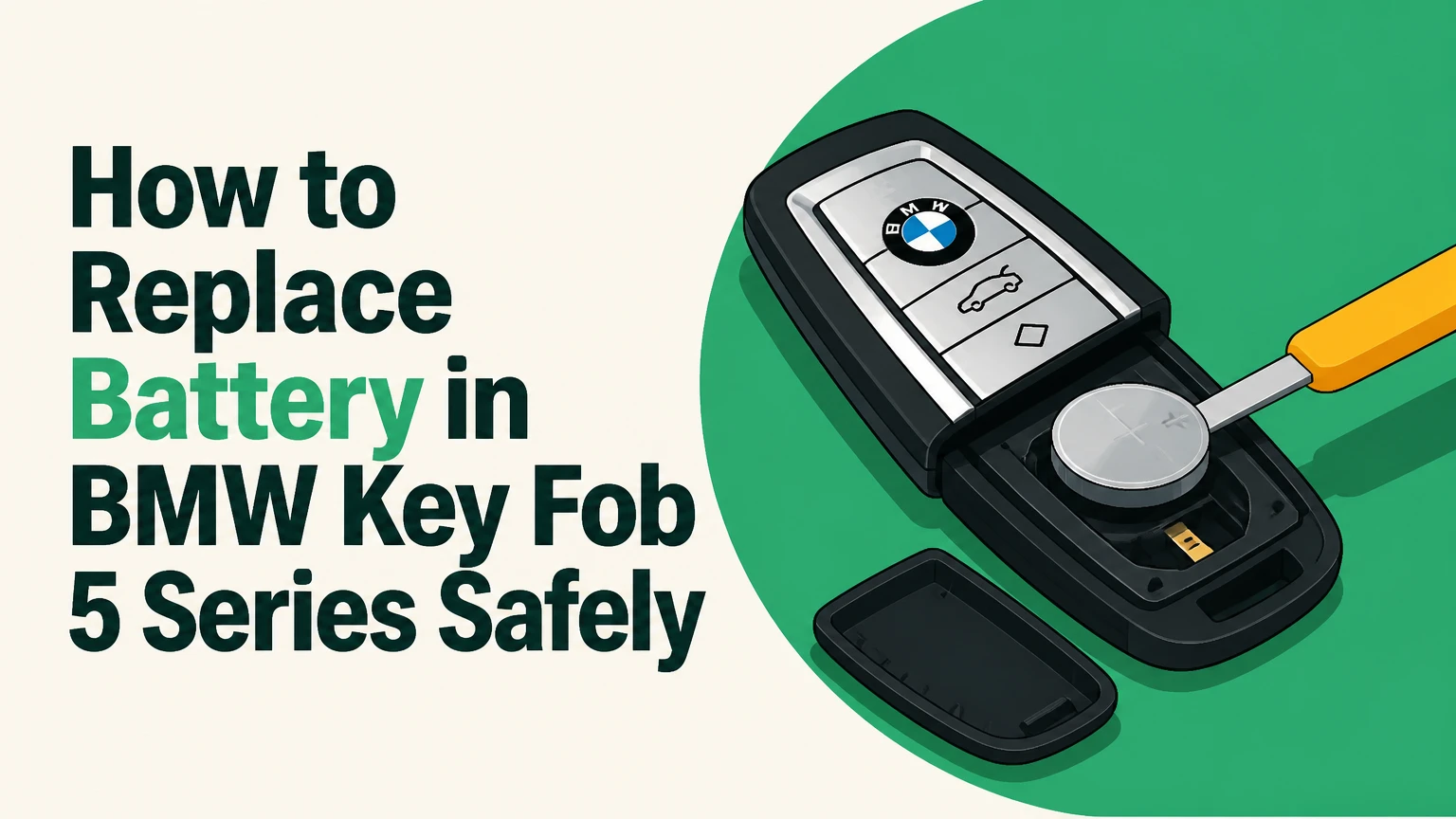 how to replace battery in bmw key fob 5 series safely