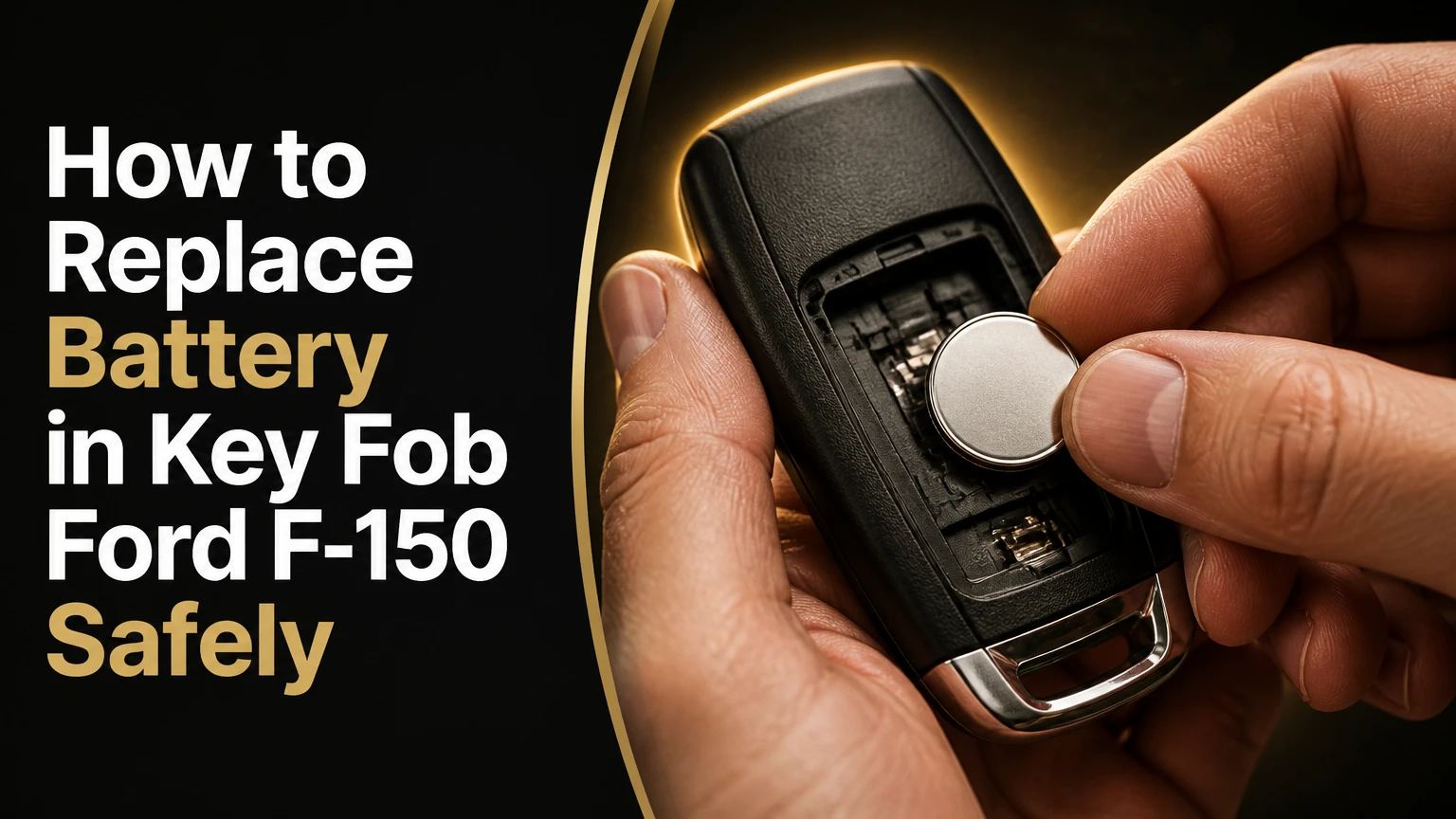 how to replace battery in key fob ford f 150 safely