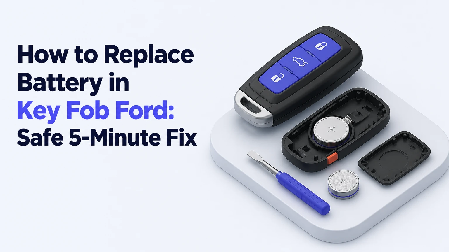 how to replace battery in key fob ford safe 5 minute fix