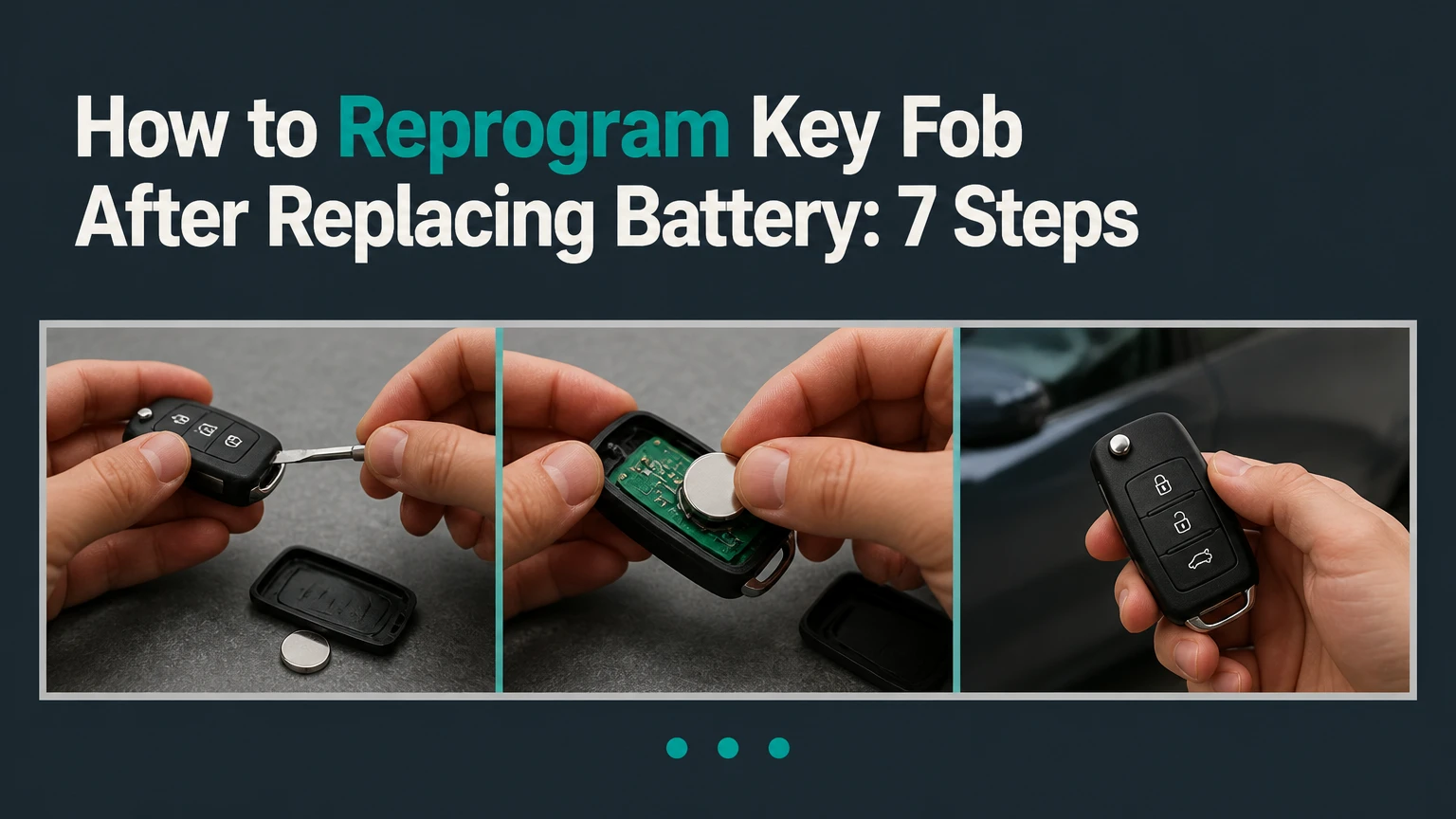 how to reprogram key fob after replacing battery 7 steps