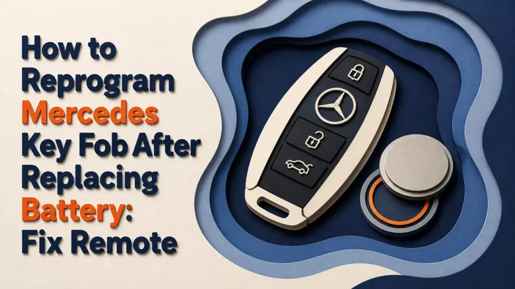how to reprogram mercedes key fob after replacing battery fix remote