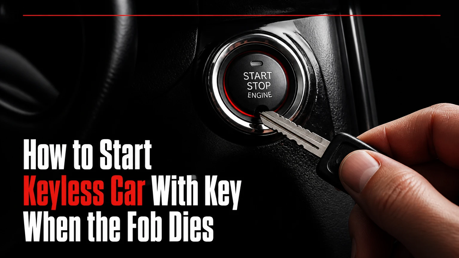 how to start keyless car with key when the fob dies
