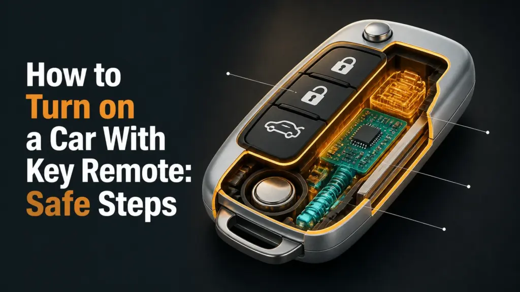 how to turn on a car with key remote safe steps