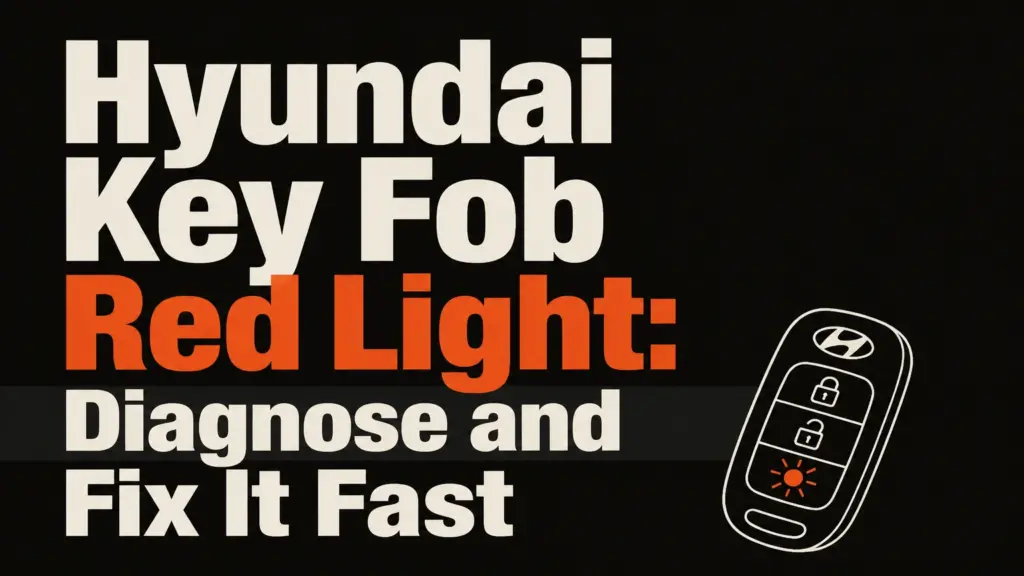 hyundai key fob red light diagnose and fix it fast