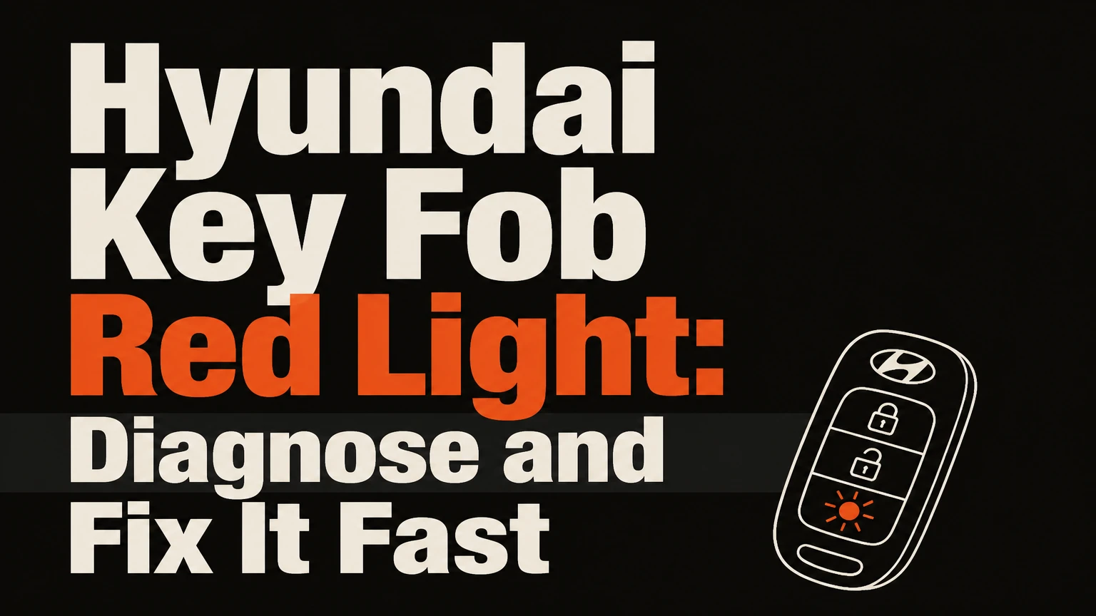 hyundai key fob red light diagnose and fix it fast