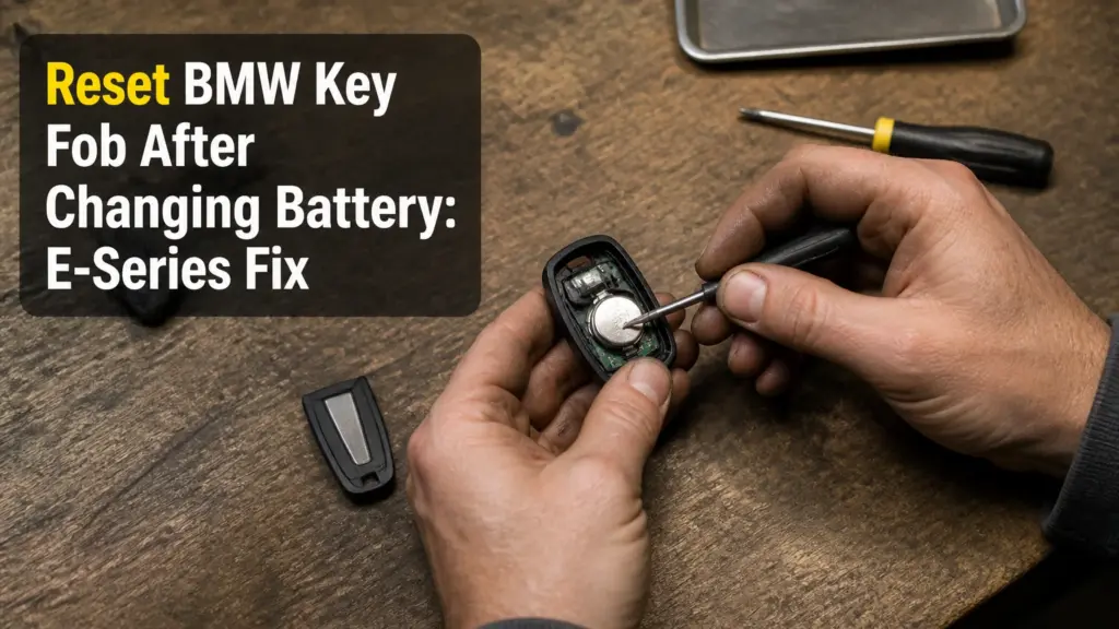 reset bmw key fob after changing battery e series fix