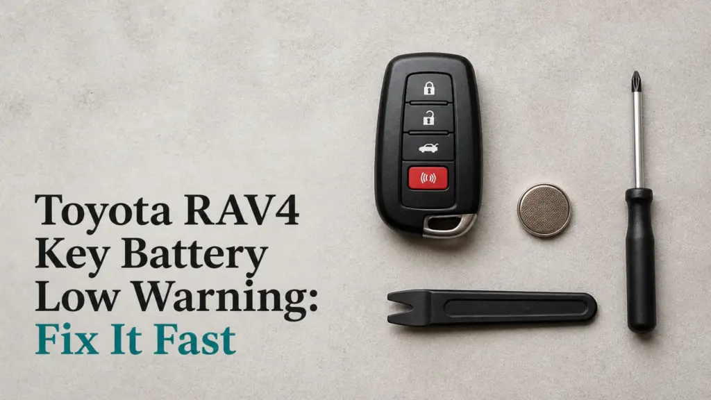 toyota rav4 key battery low warning fix it fast