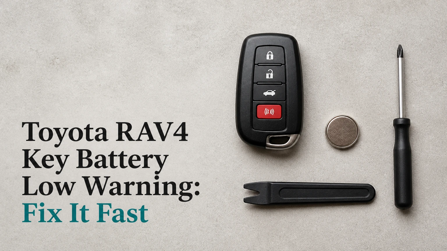 toyota rav4 key battery low warning fix it fast