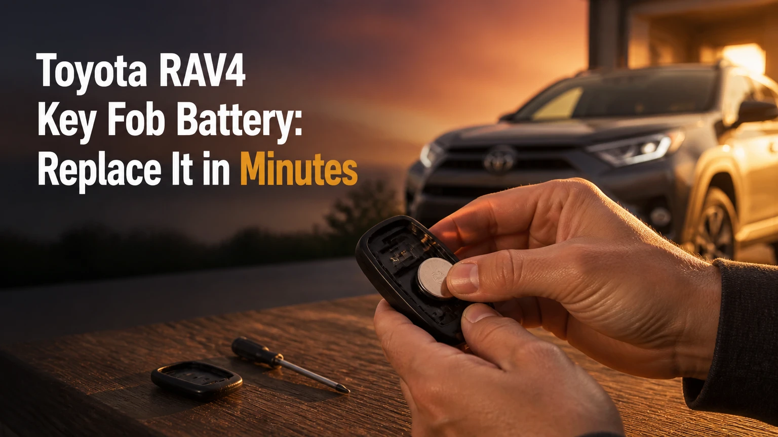 toyota rav4 key fob battery replace it in minutes