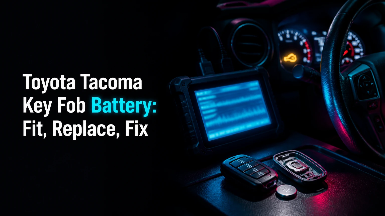 toyota tacoma key fob battery fit replace fix