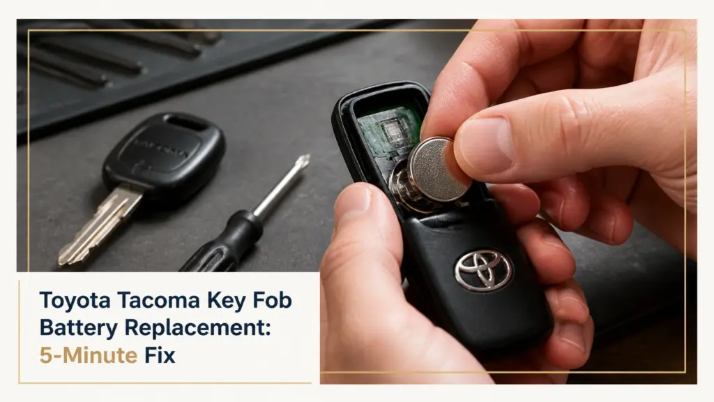 toyota tacoma key fob battery replacement 5 minute fix
